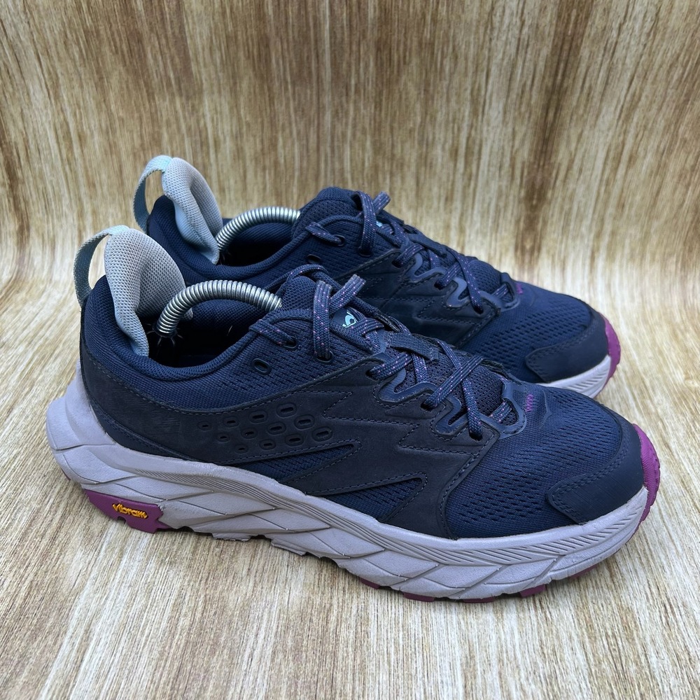 Hoka One One Anacapa Breeze Low Women's 7.5 Navy Purple Hiking Shoes 1127921